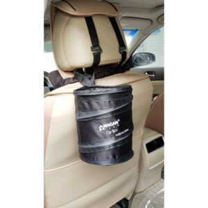 CAR TRASH CAN TRAVEL PORTABLE BLACK CAR TRASH CAN TRAVEL PORTABLE BLACK